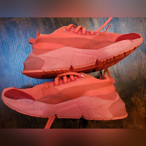 5.5 womens Puma lqdcell optic sheer orange sneakers - Picture 11 of 12